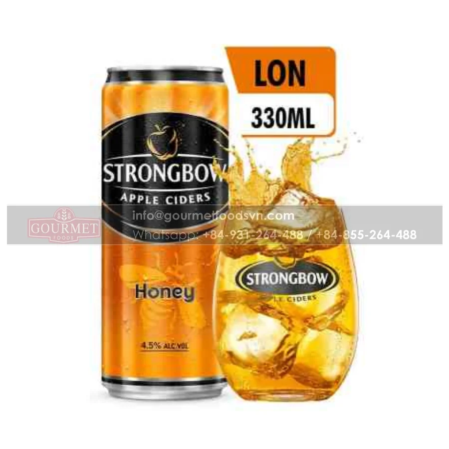 Strongbow яблочные сигареты мед 330 мл/сок со спиртом 4.5%/банка