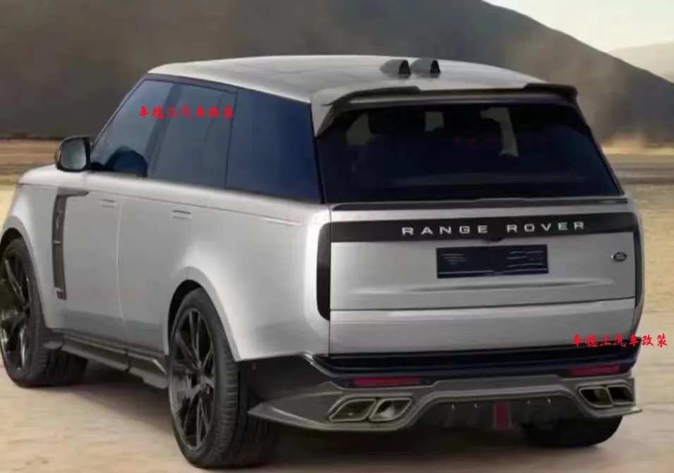 Suitable for Land Rover Executive 2023 upgrade with four out rear lip, tail mouth, square mouth, rear lip kit, M-type spoiler