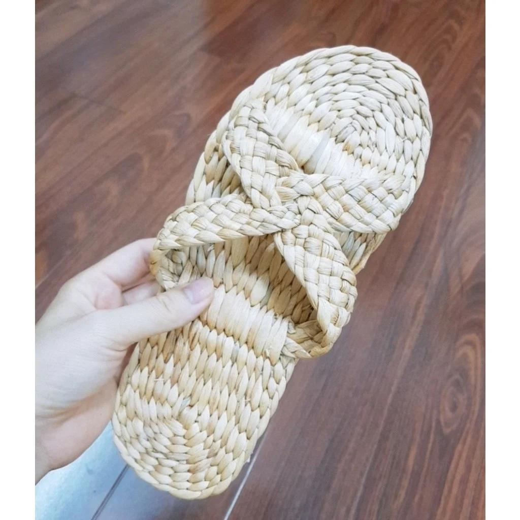 Handmade Straw Slippers Ultra-Lightweight Design Super Comfort & Breathability Shoes Natural Eco-Friendly Footwear