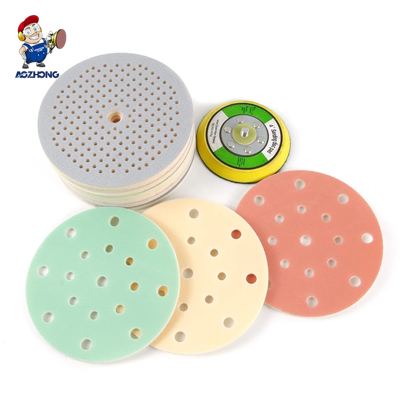 Super Soft Foam Sanding Disc Waterproof Wet or Dry Silicon Carbide Grain Sponge Sanding for Gentle Sanding and Polishing