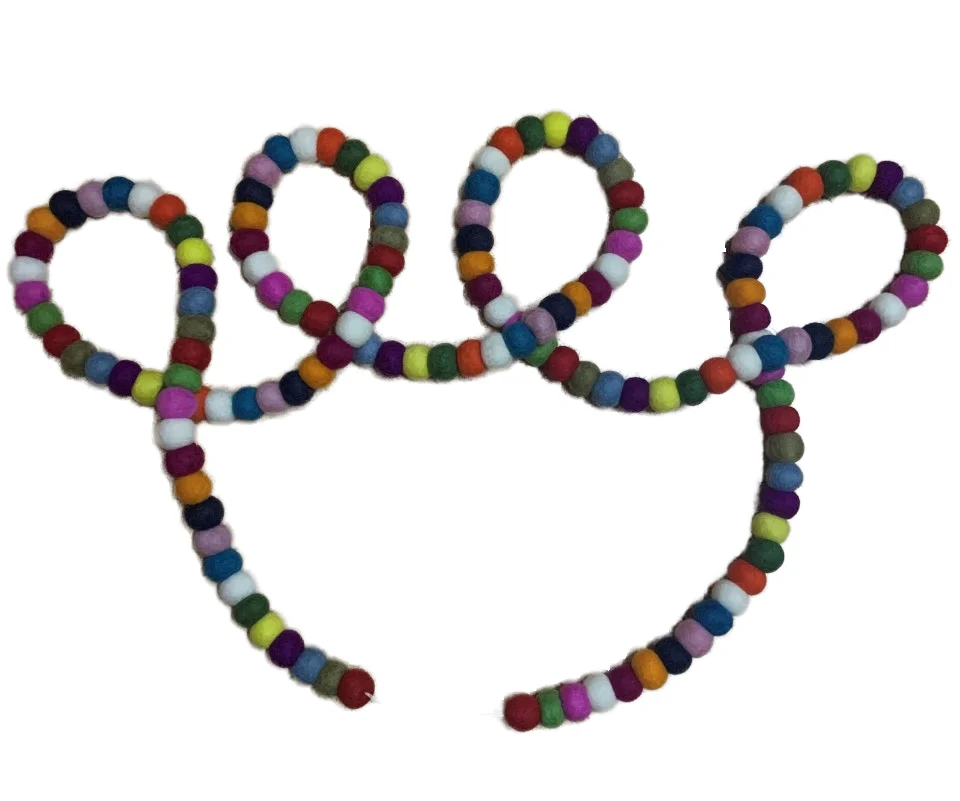 Рождественские гирлянды/гирлянды из войлочного мяча