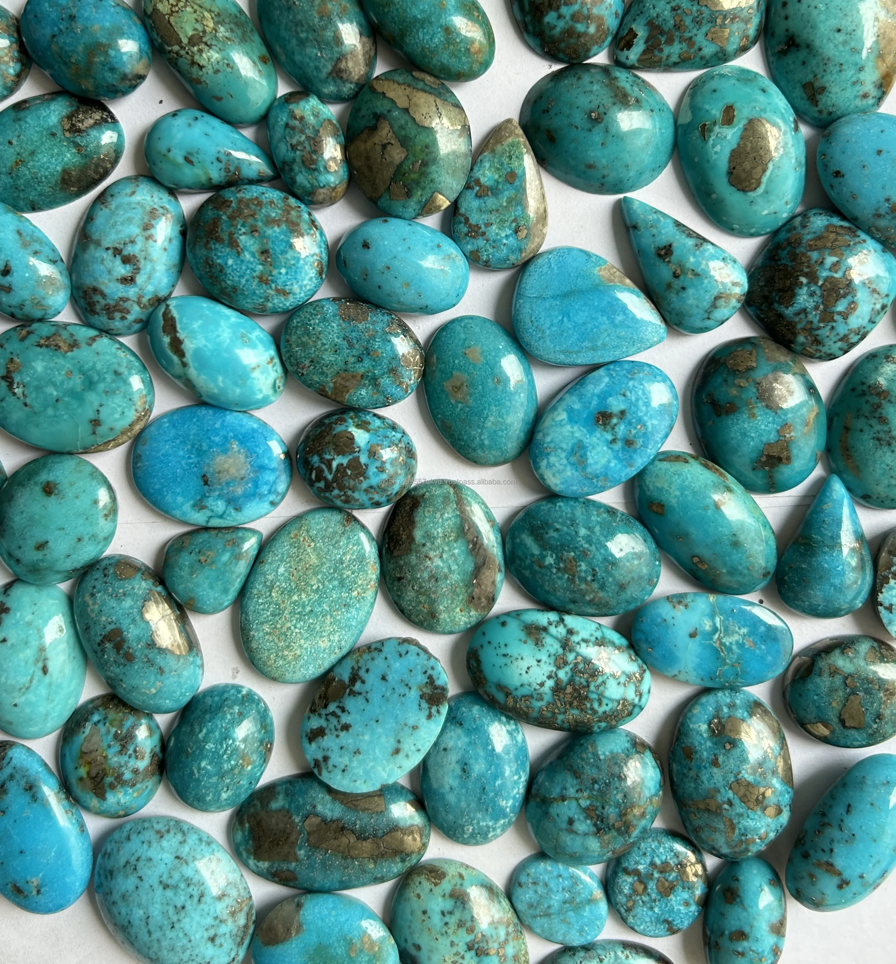 Top Quality Natural Irani Turquoise Gemstone Cabochon Loose Gemstone Lot Handmade Turquoise Gemstone Designer Smooth Cabochon