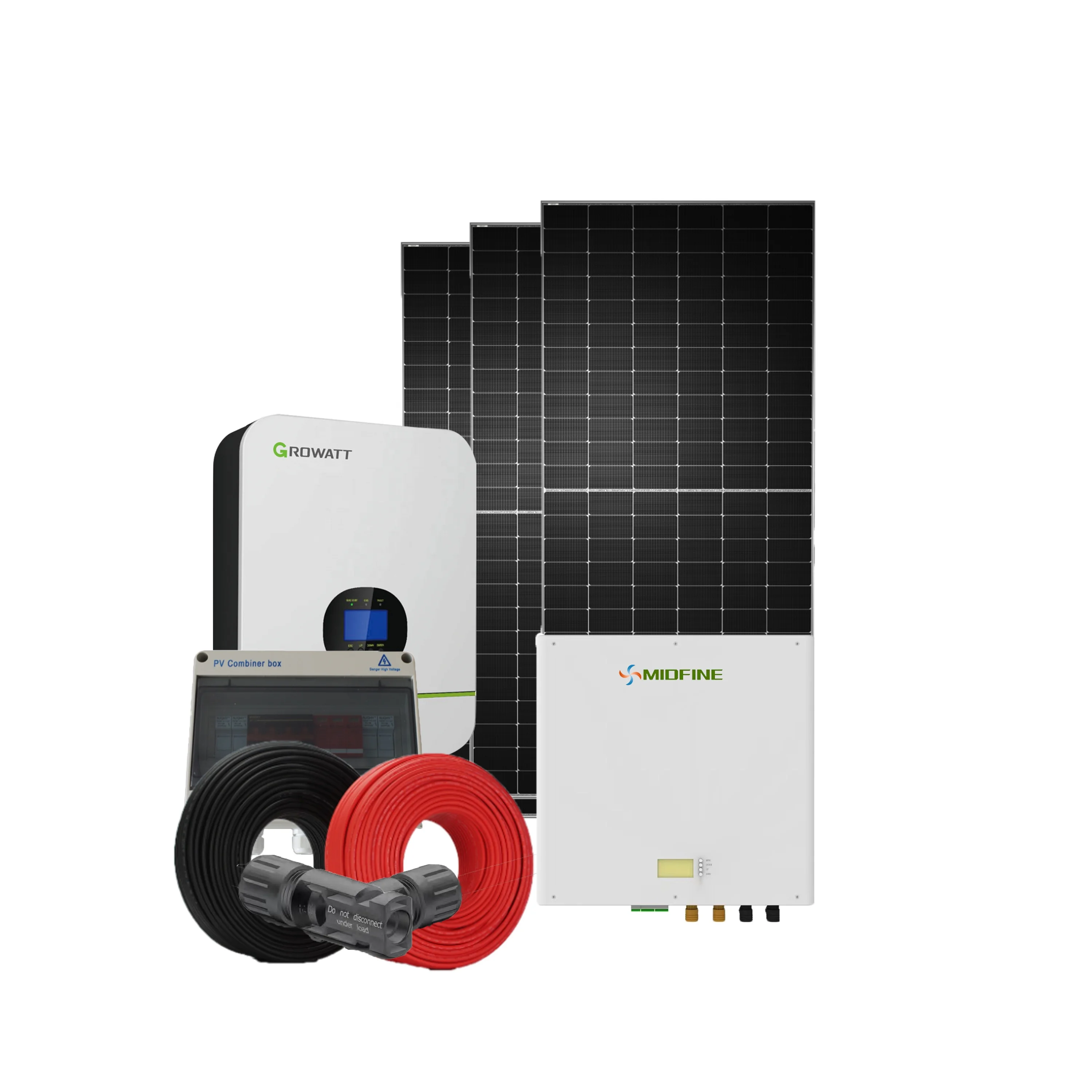 Midfine High Efficiency 3kw 5kw 10kw 15kw 20kw Solar Roof Shingles Panel System For Home