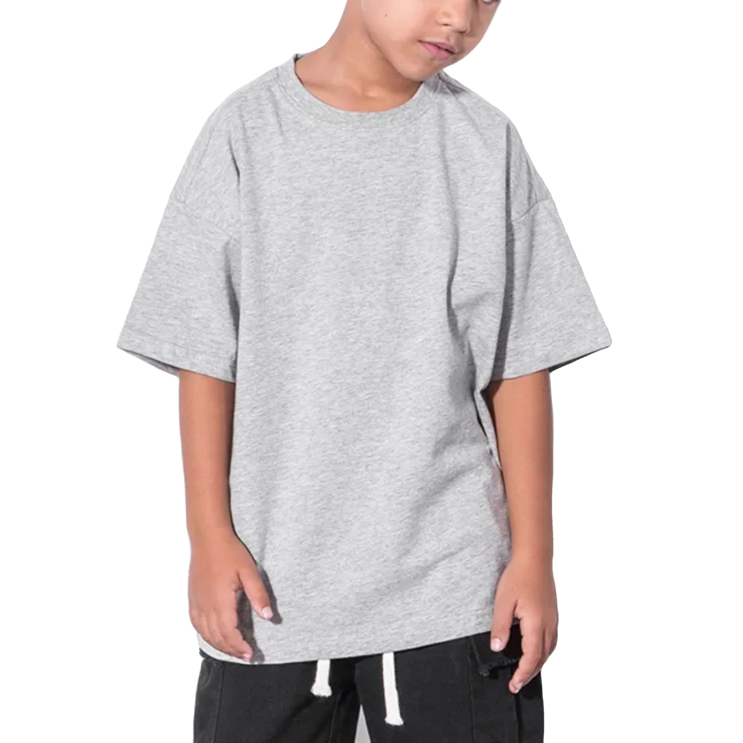 Kids Oversized T Shirts With Printed High Quality High Street Loose Drop Shoulder T-shirts Children Printed Animal T Shirt
