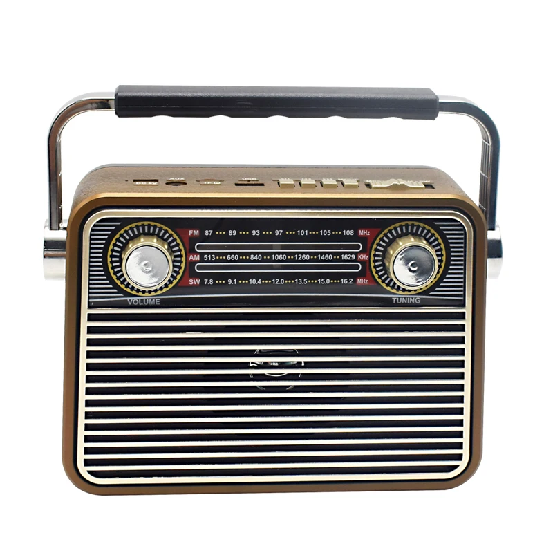 Классическое винтажное стильное радио AM FM SW портативное на батарейках или транзисторах переменного