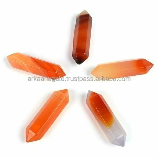 Wholesale Crystal Mahogany Obsidian Double Terminated pencil Gemstone chakra crystal healing Pencil Point for sale