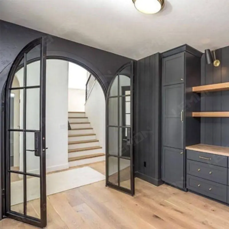 Latest Modern Screen Custom Turkey Price Room French cast iron oven door  wrought iron internal french door for houses