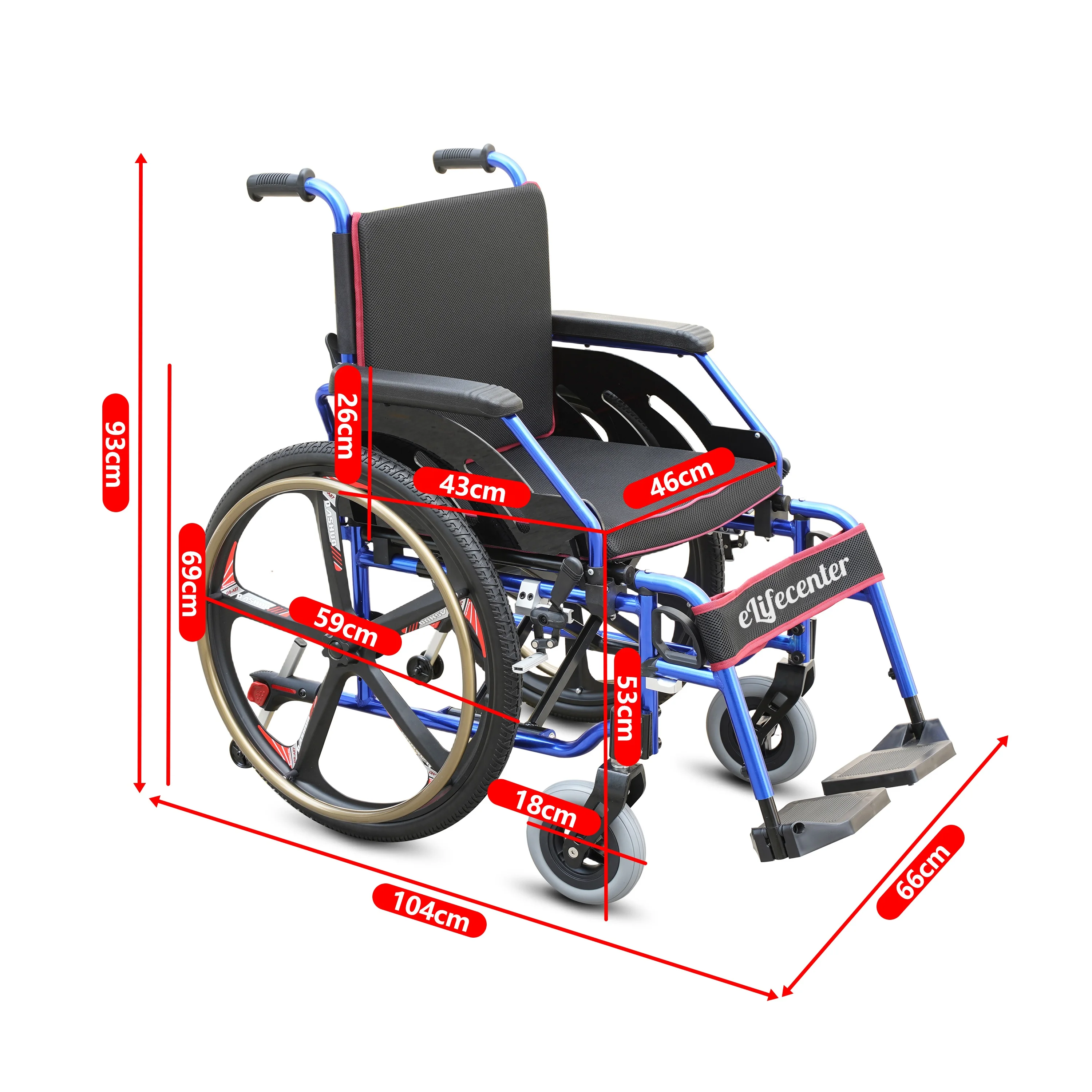 Special Design Widely Used Aluminium Electric Lightweight Wheelchair For Elderly