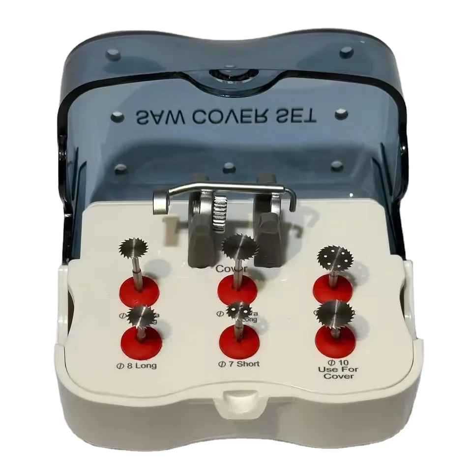 Dental Implant Saw Cover Set With Sterilization Plastic Box