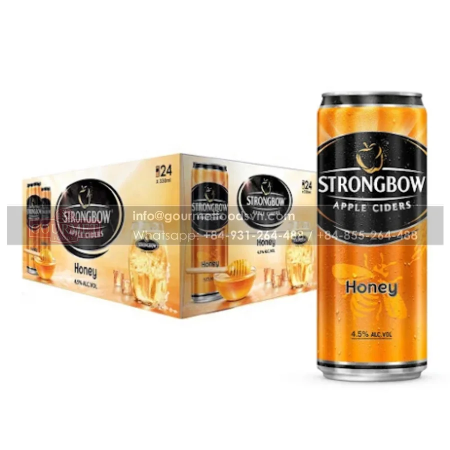 Strongbow яблочные сигареты мед 330 мл/сок со спиртом 4.5%/банка