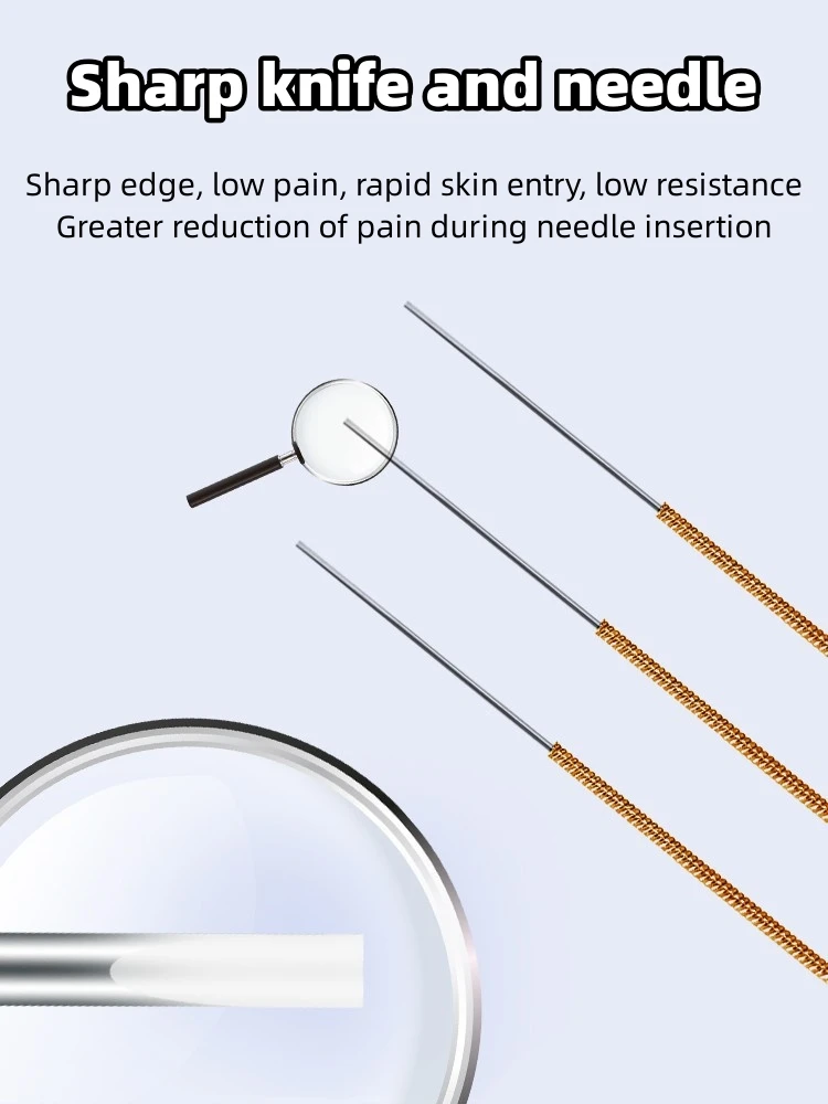 Painless China manufacturer Disposable Copper Handle Stainless Steel Wholesale Best Quality Acupuncture Dry Needle