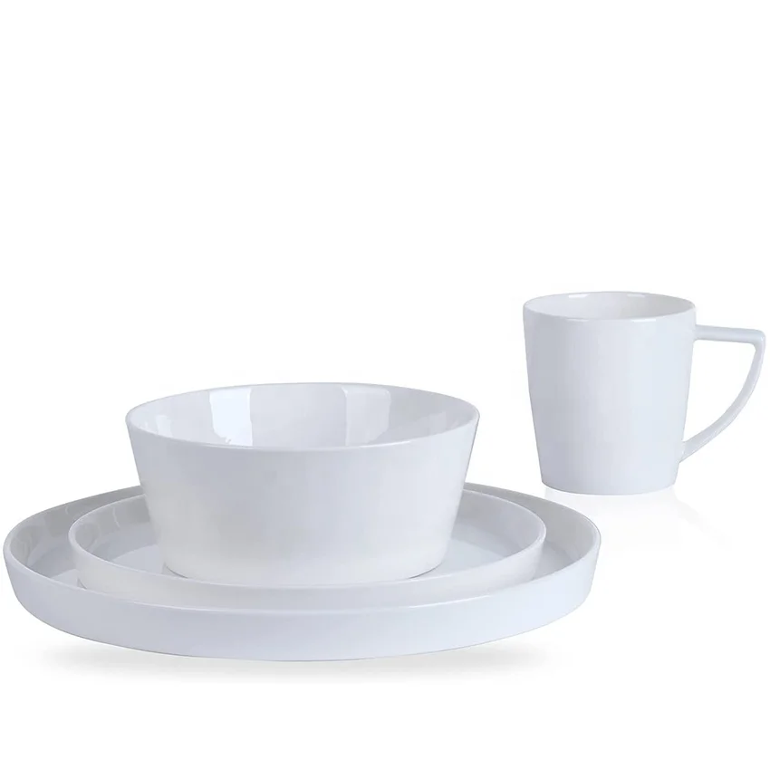 white New bone china dinnerware china bone plates bowls super Wholesale ceramics Store sale white ceramics dinnerware