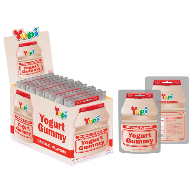Confectionery Candy Yupi Gummy Candies Yogurt Gummy Peach Jelly Candies