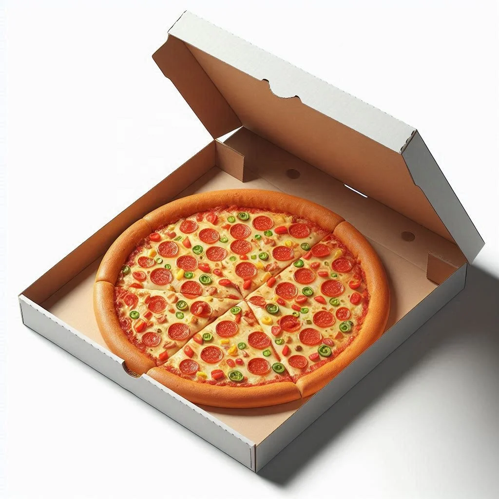 Gourmet Pie Parade Custom Logo Printed Pizza Boxes Impress Customers from Oven to Doorstep