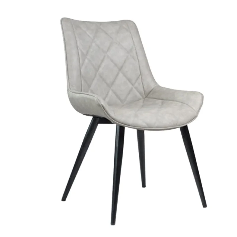 popular design hotsale pu leather dining chair with metal legs