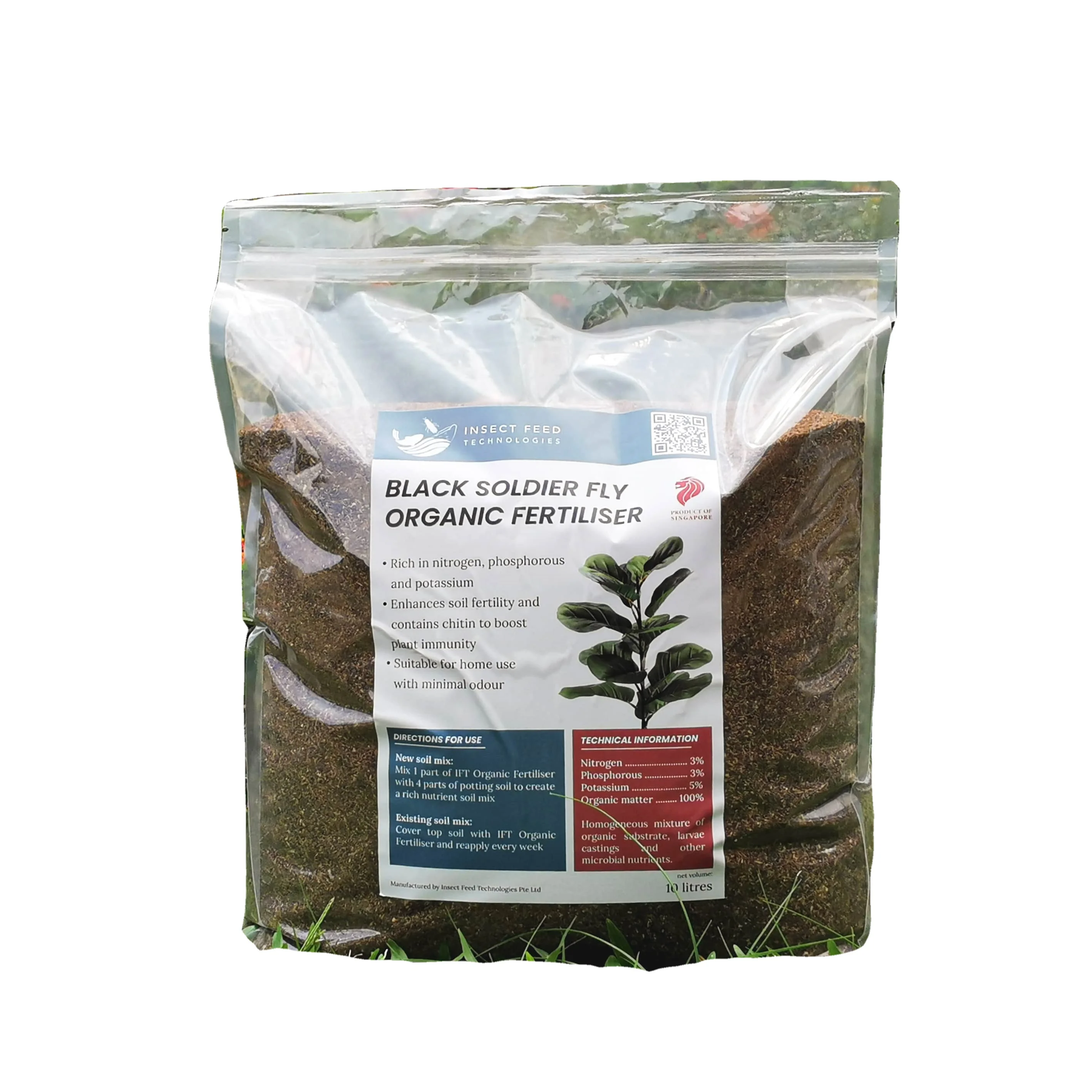 Highly Recommended Soil Fertility Booster Black Soldier Fly Organic Fertiliser (Frass) for Healthier Approach of Abundant Growth