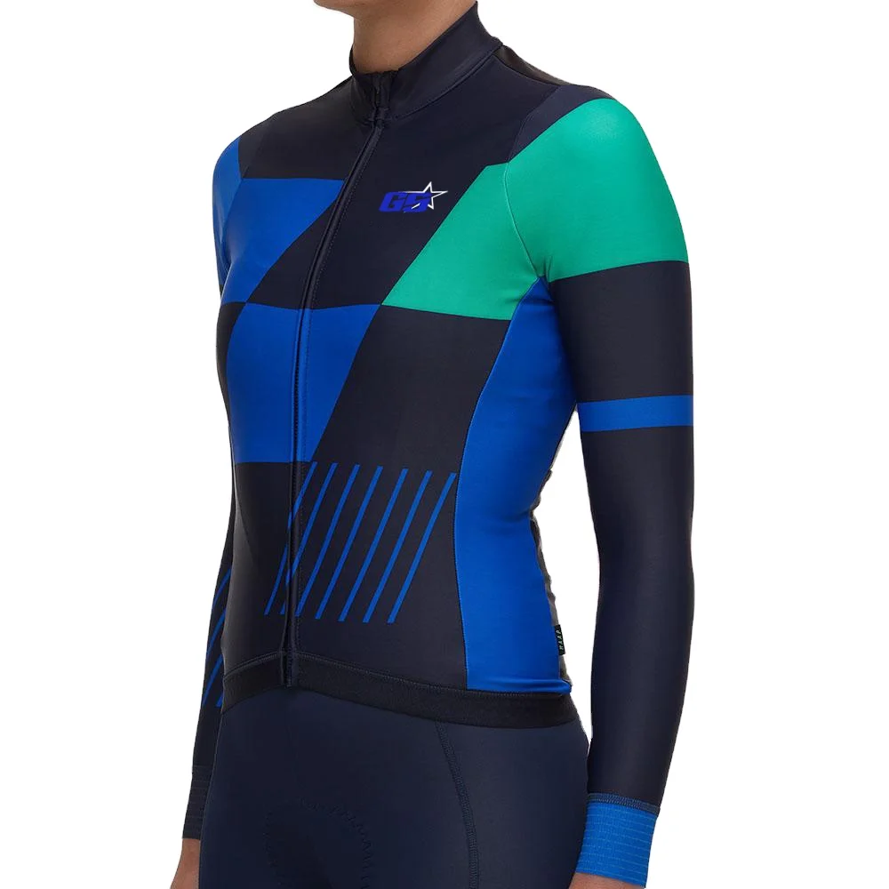 Latest Sublimated Cycling Jersey Women 100% Polyester Lycra Sublimated Cycle Jerseys