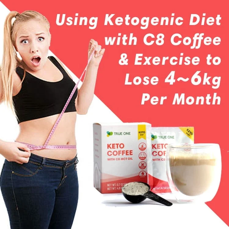 Сбалансированный тонкий кофейный порошок keto C8 MCT