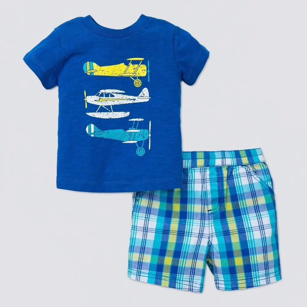 Custom Newborn Baby  boy  Organic 95% Bamboo 5% Spandex cotton clothing  set Toddler Kid Pyjamas Sleepwear