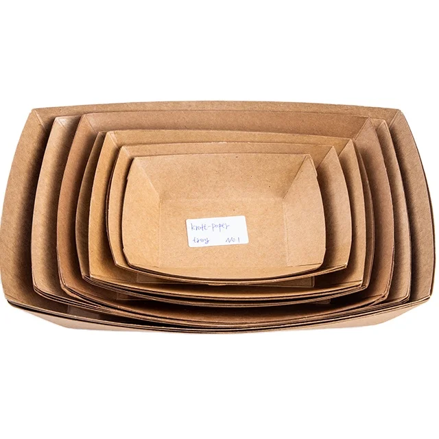 Takeaway  Polycoated Kraft  Paper Food Tray by  Georgia-Pacific, Kant Leek, Pathways, 5lb