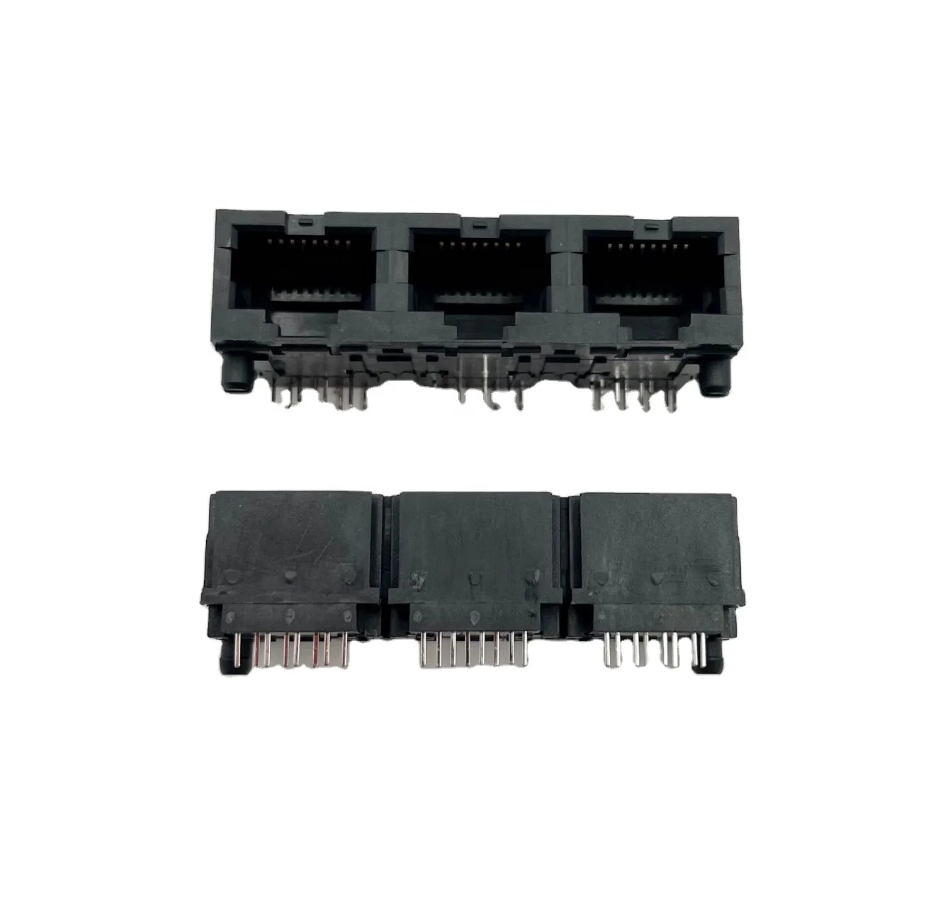 RJ45 Flat Pin Tab down unshielded 1X3PORT Female no Led