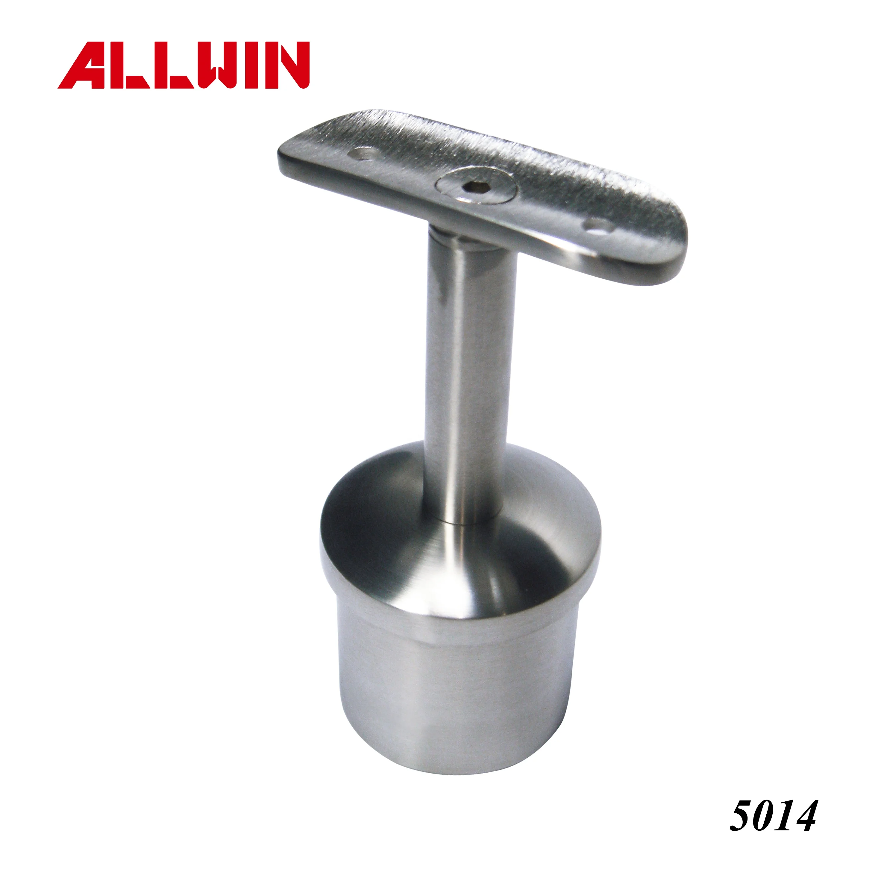 Modern Design Stainless Steel round Tube Handrail Fixed Saddle Bracket for Hotel Application