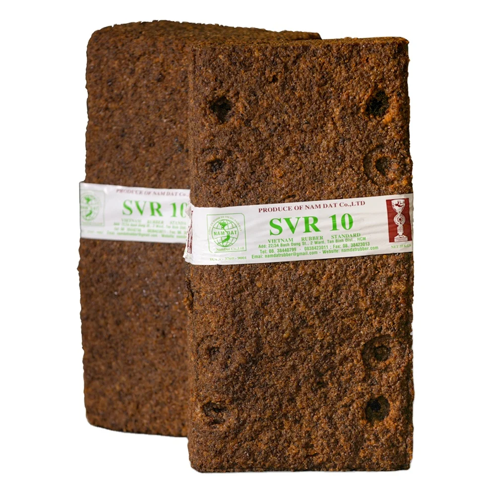 New Condition Raw Material Quality Natural Latex Rubber Brown Rubber SVR 10 (TSR 10) With Competitive Price Produce in Vietnam