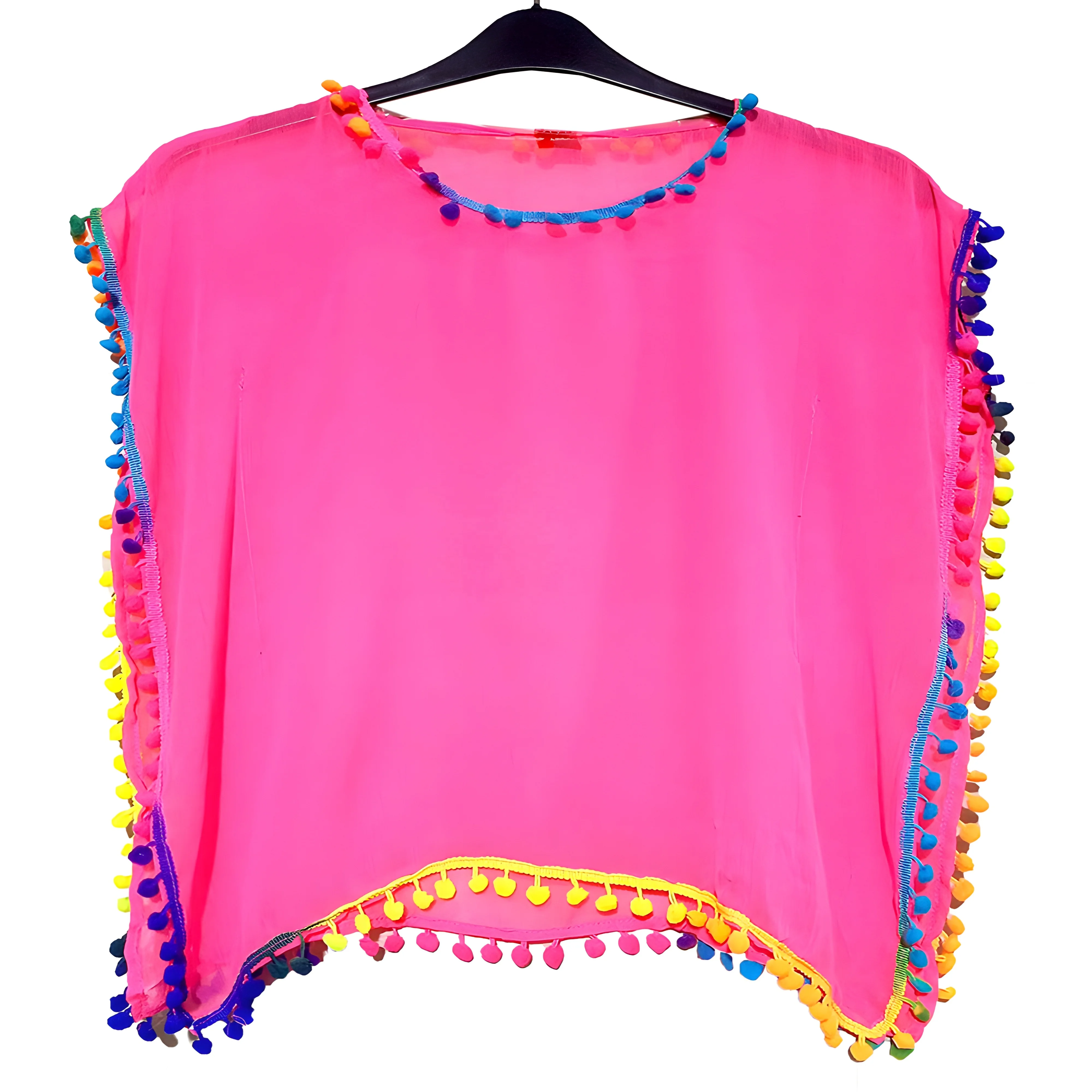 Hot Baby Girls Swimwear Cover Up Summer Pompom Kids Beach Smock Tunic Sexy Bikini Girls Swimwear for Kids Ready In Stock