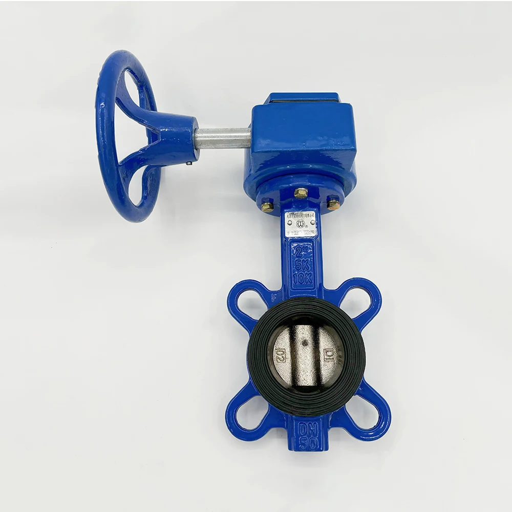 DN150 Ductile Cast Iron Double Flange Butterfly Valve: Reliable Worm Gear Operation valved butterflies sanitary butterfly valve