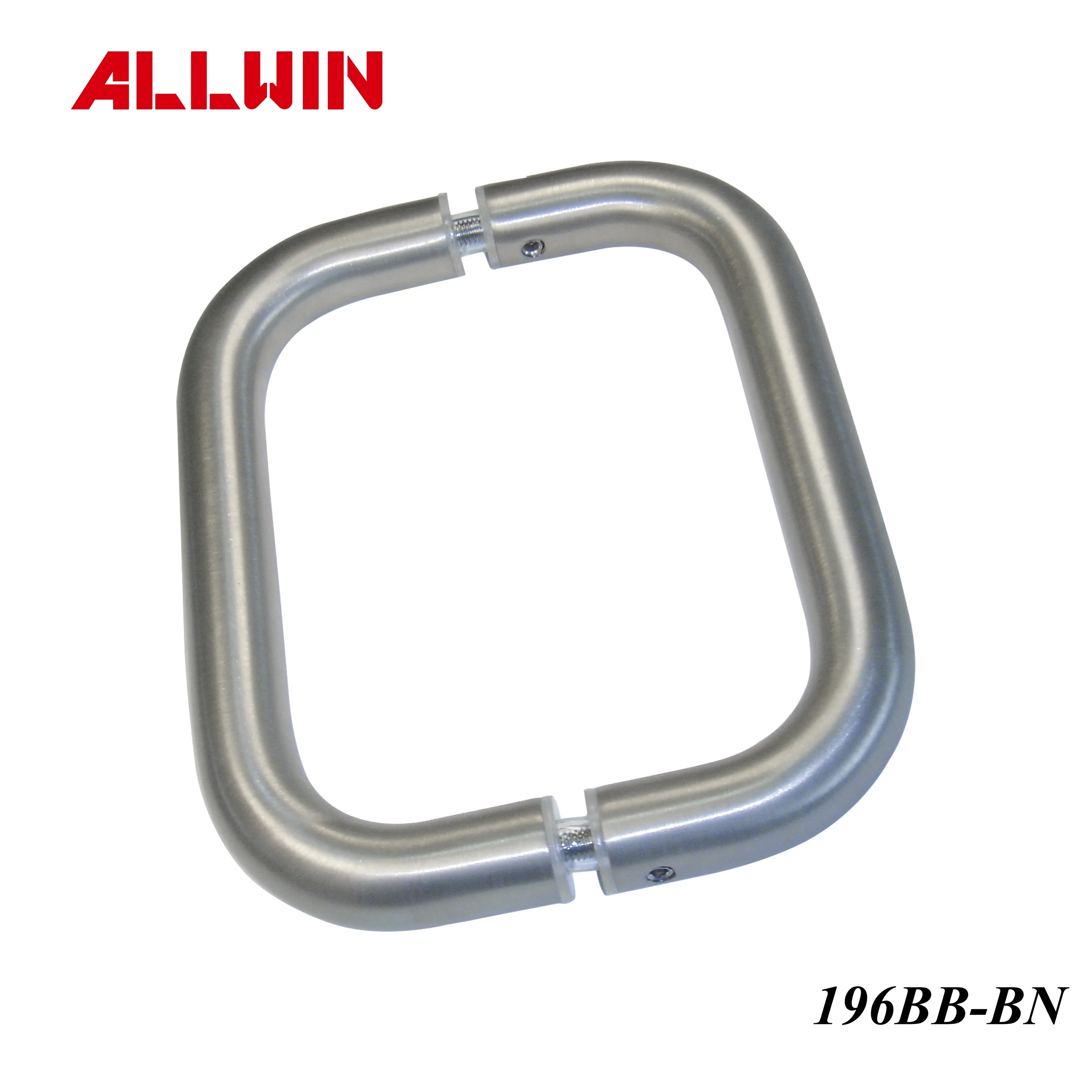 Modern Circular Push-Pull Shower Door Handle Back to Back Steel Stainless Steel Glass Wooden Materials Hotels Private Window Use