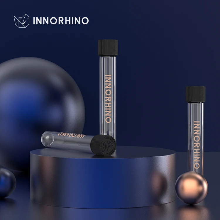 Child Resistant Pre Rolls Custom Thread Flat Bottom Glass Vial Tube bottle With Screw Lid