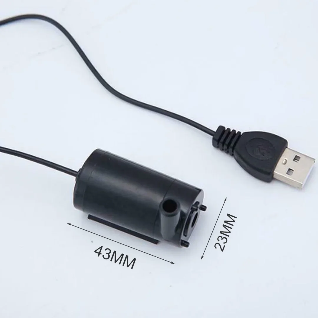 USB погружной насос 1 м линия постоянного тока низкого напряжения ультра-тихий микро мини небольшой водяной 3V5V6V