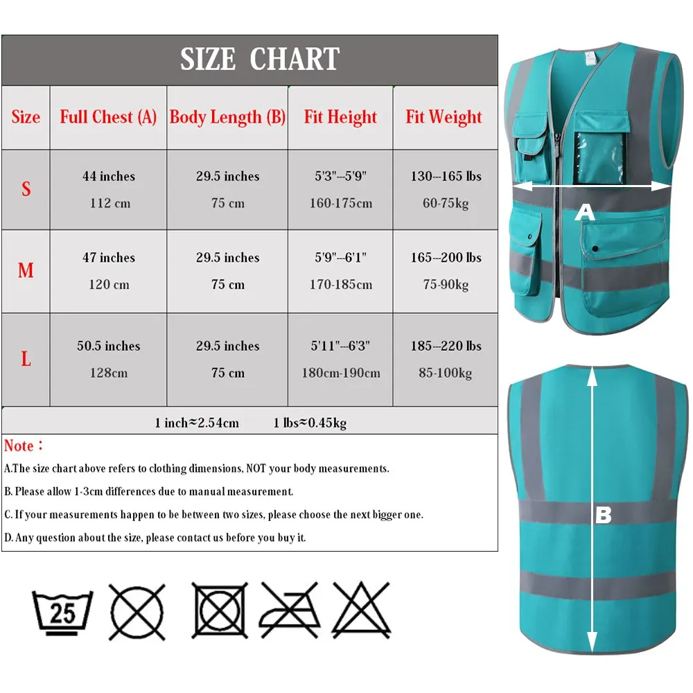 Top Quality Reflective Vest Safety Vest Jacket Strip Personal Security Construction High Visibility Hi Vis Work Safety vest