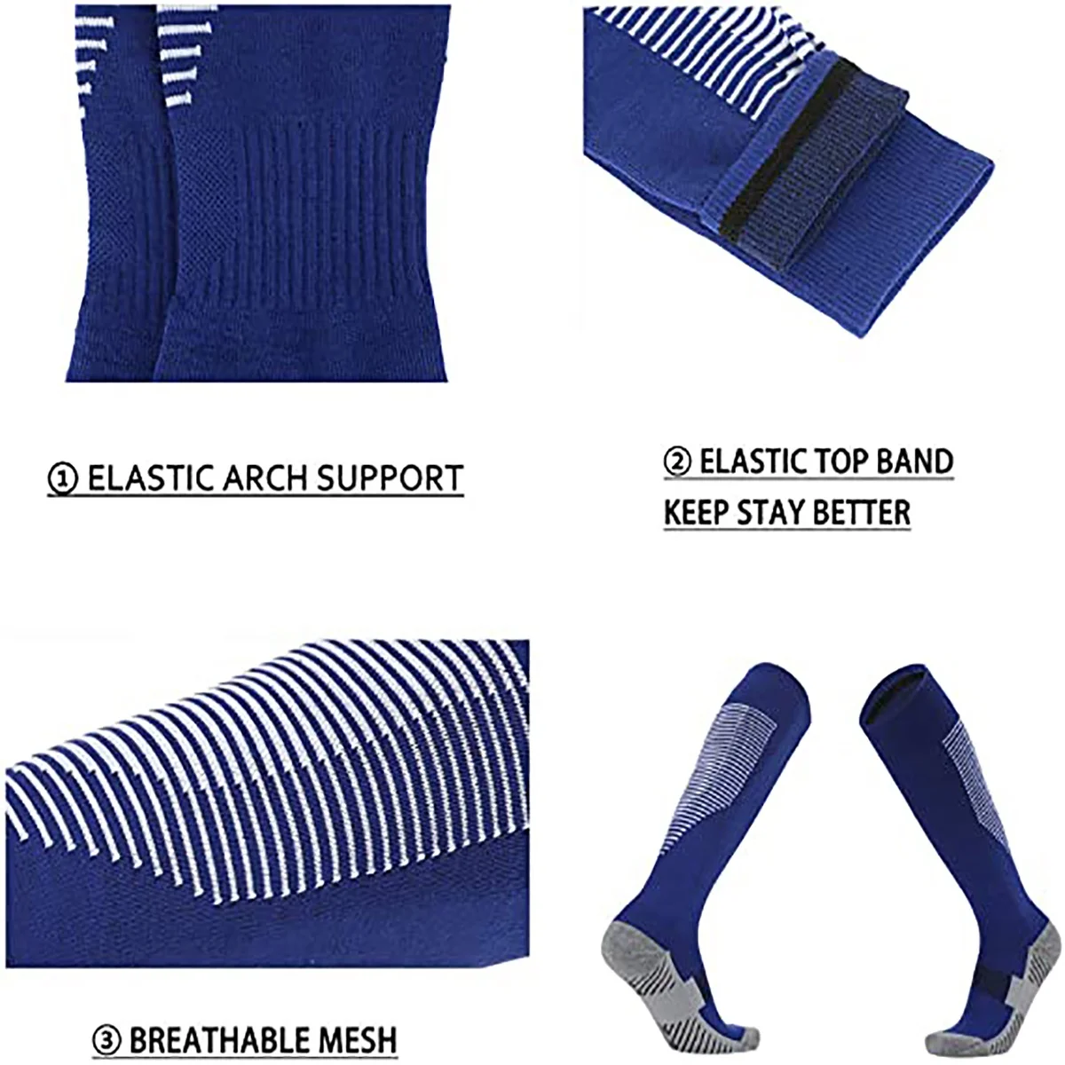 New Design Crew Cotton Hand Knit Soccer Boneless Suture Breathable Slouch Men Sport Socks