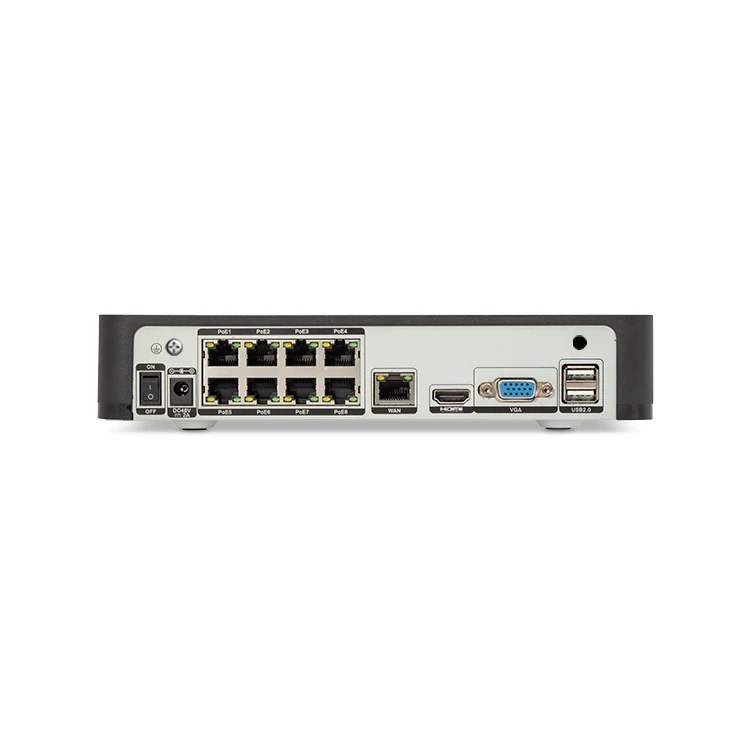 PoE NVR Security Cameras CCTV  NVR PoE Server  Storage  8Ch 2Ch 8 Channel With 1080P PoE Network Video Recorders (NVRs)
