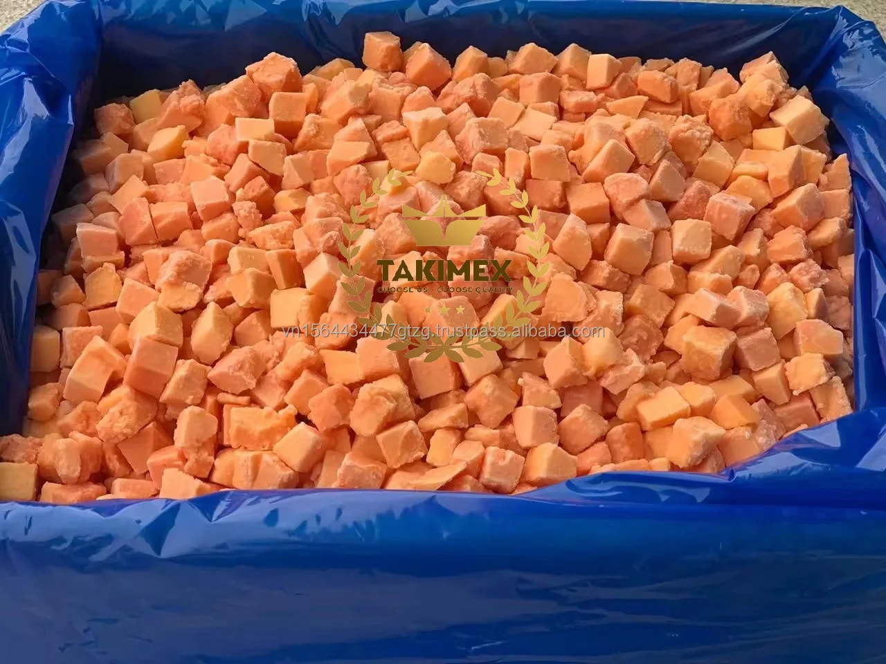 Vietnam Frozen IQF Papaya Supplier - Frozen Papaya or IQF Papaya All Shapes OEM Packing Made in Vietnam