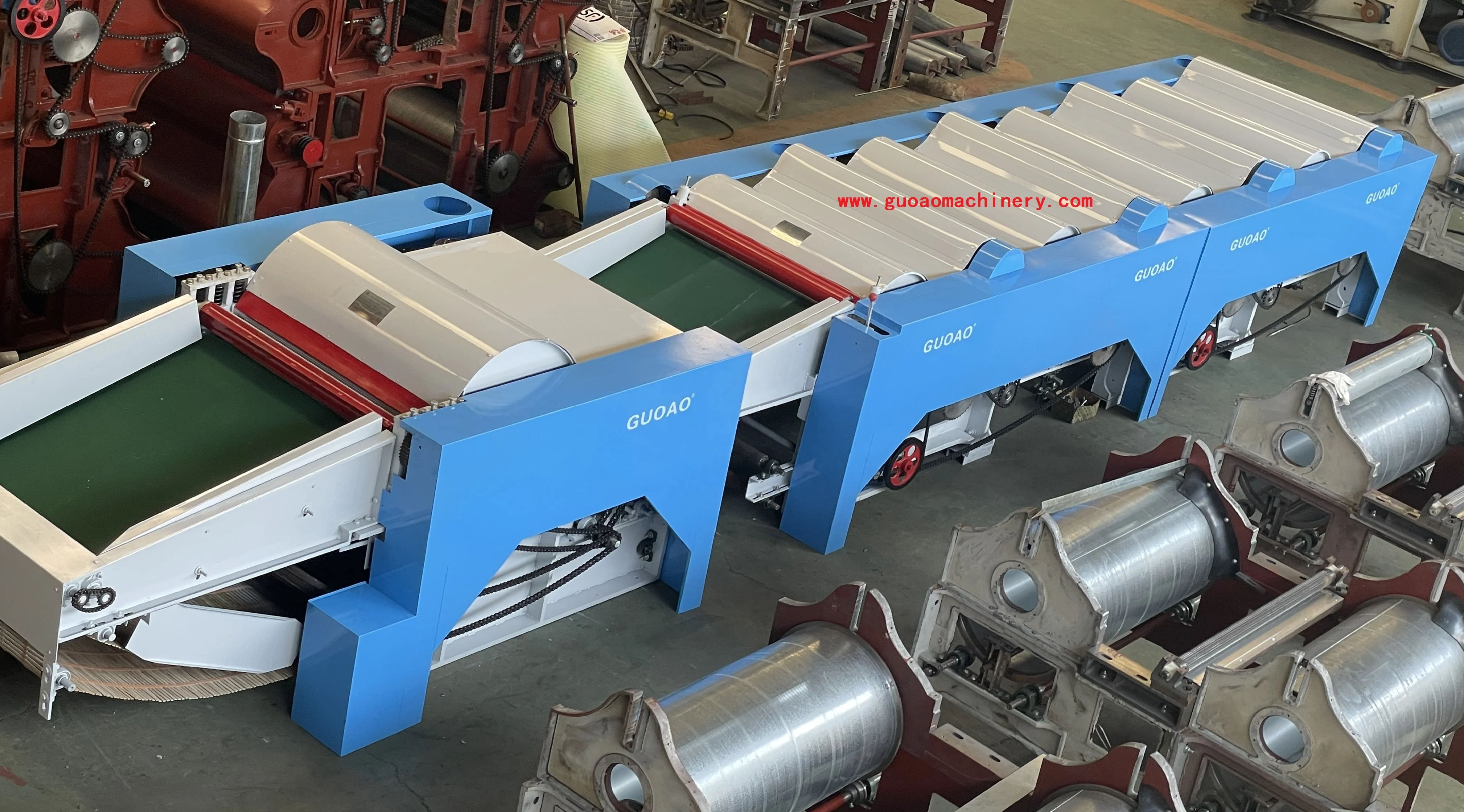 RD Waste clothing yarn and various fabric recycling equipment New combined textile waste recycling line