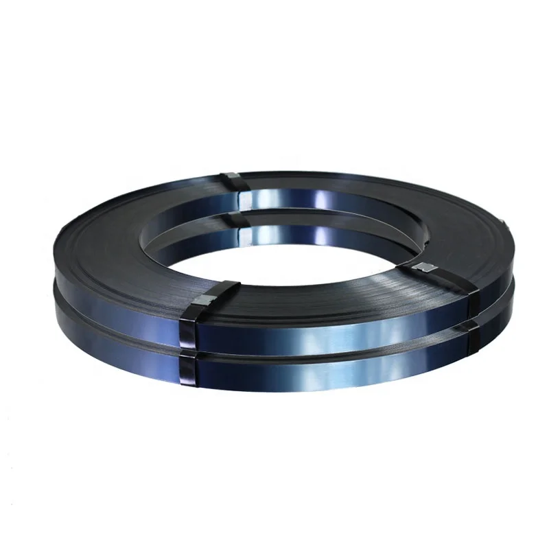 Manufacturers source direct sales steel strapping Painted Black Steel Strapping metal banding strip