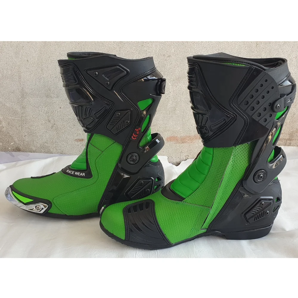 Top quality new style Real Leather brake shoe motorcycle Boots Germany 2022