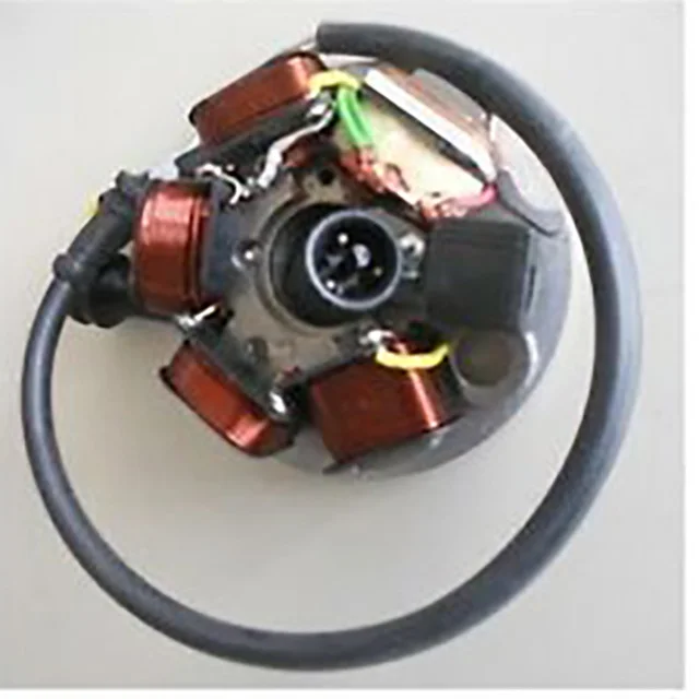 Stator magneto coil generator three pins Piaggio 497650 OEM for Ape 50cc Original Motorcycle Scooter three-wheeler Vespa