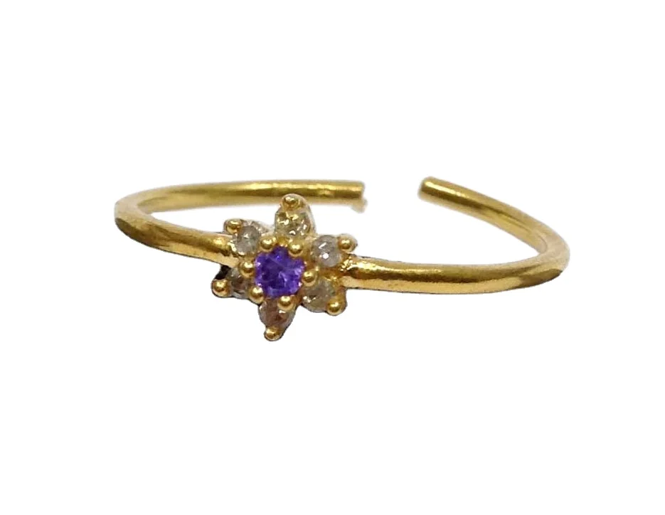 Wedding Wear 925 Sterling Silver Gold Plated Pink Tourmaline  Gemstones Cheap Elegant Diamond Classic Ring