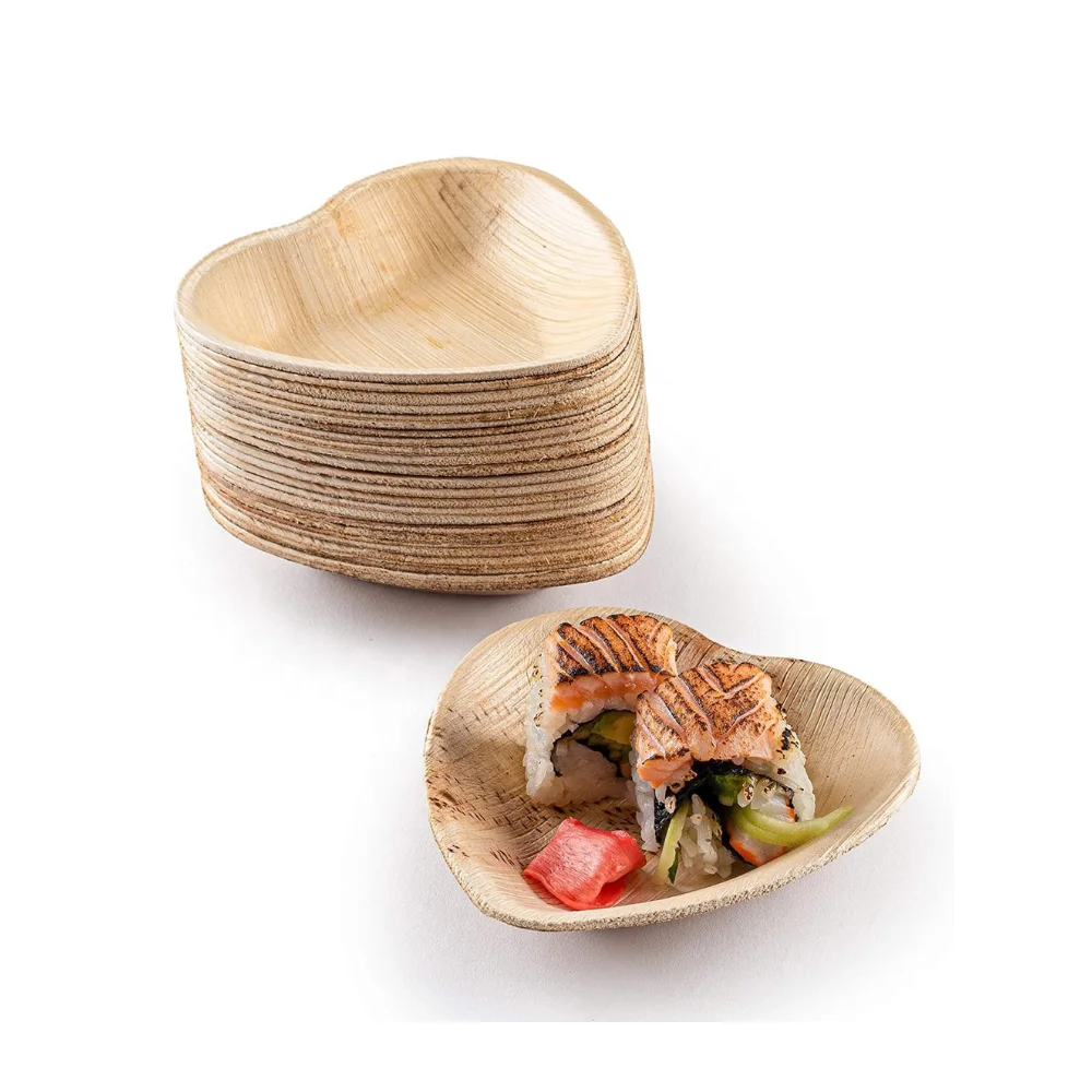 Cheap Wholesale Palm leaf Plates and bowls, Square, Round, Oval, Heartshape Disposable Palm leaf Plates,Eco-friendly Plates & Di