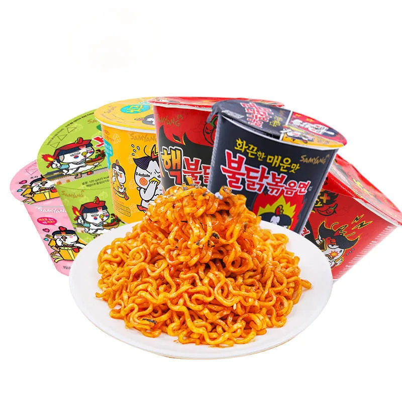 Delicious and low price 70g Food Instant Noodles Super Spicy  Korea Sanyang Cup Turkey Noodles