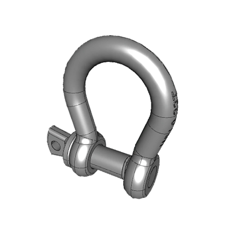 Green Pin G4161 0.75Ton  Hot Dipped Galvanized Standard Alloy Steel Bow Shackle With Screw Collar Pin Connection Link
