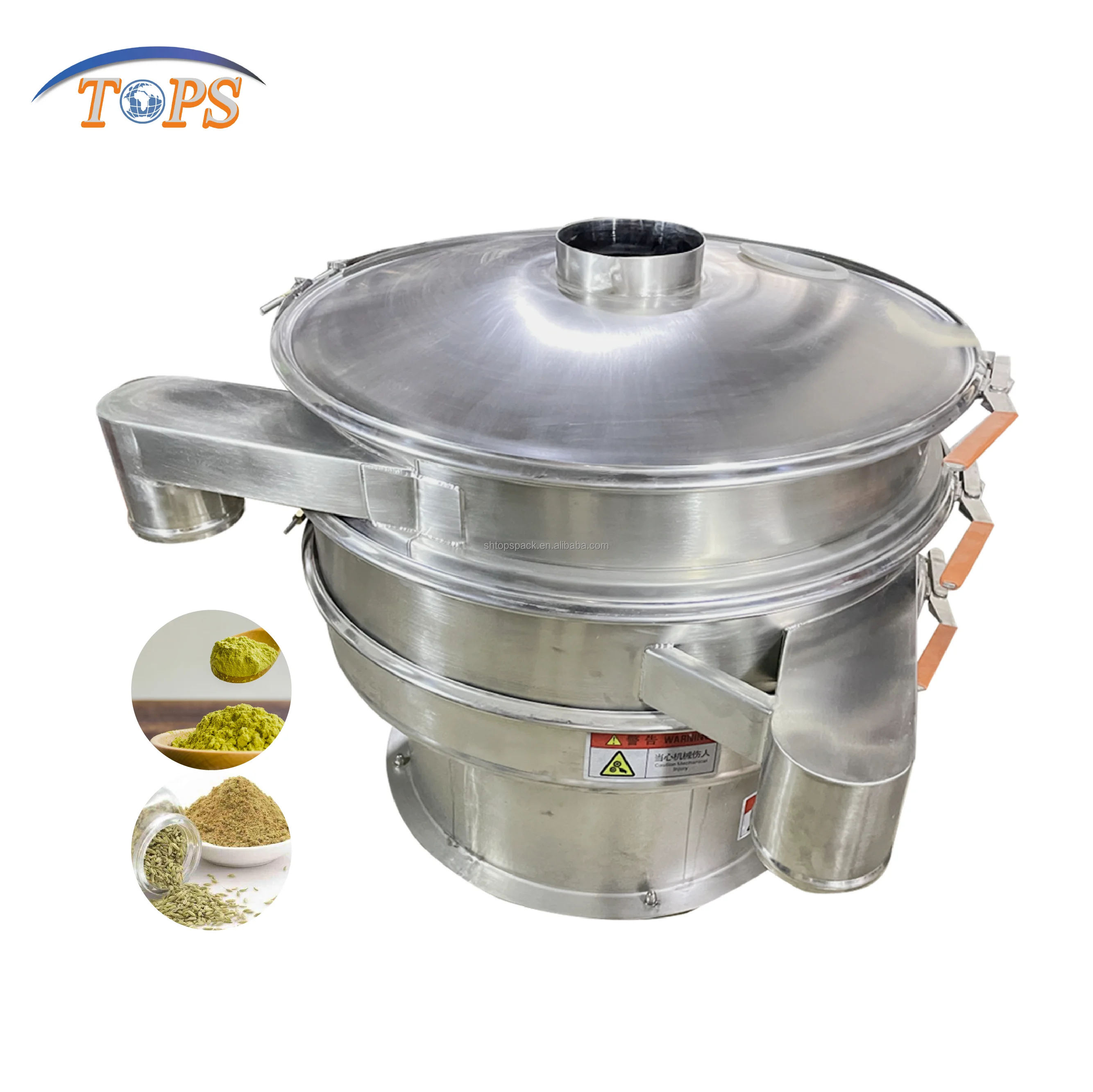 Multi Function 1500mm Vibrating Sieve Rice Sesame Potato Flour Screening Machine Vibrating Screen
