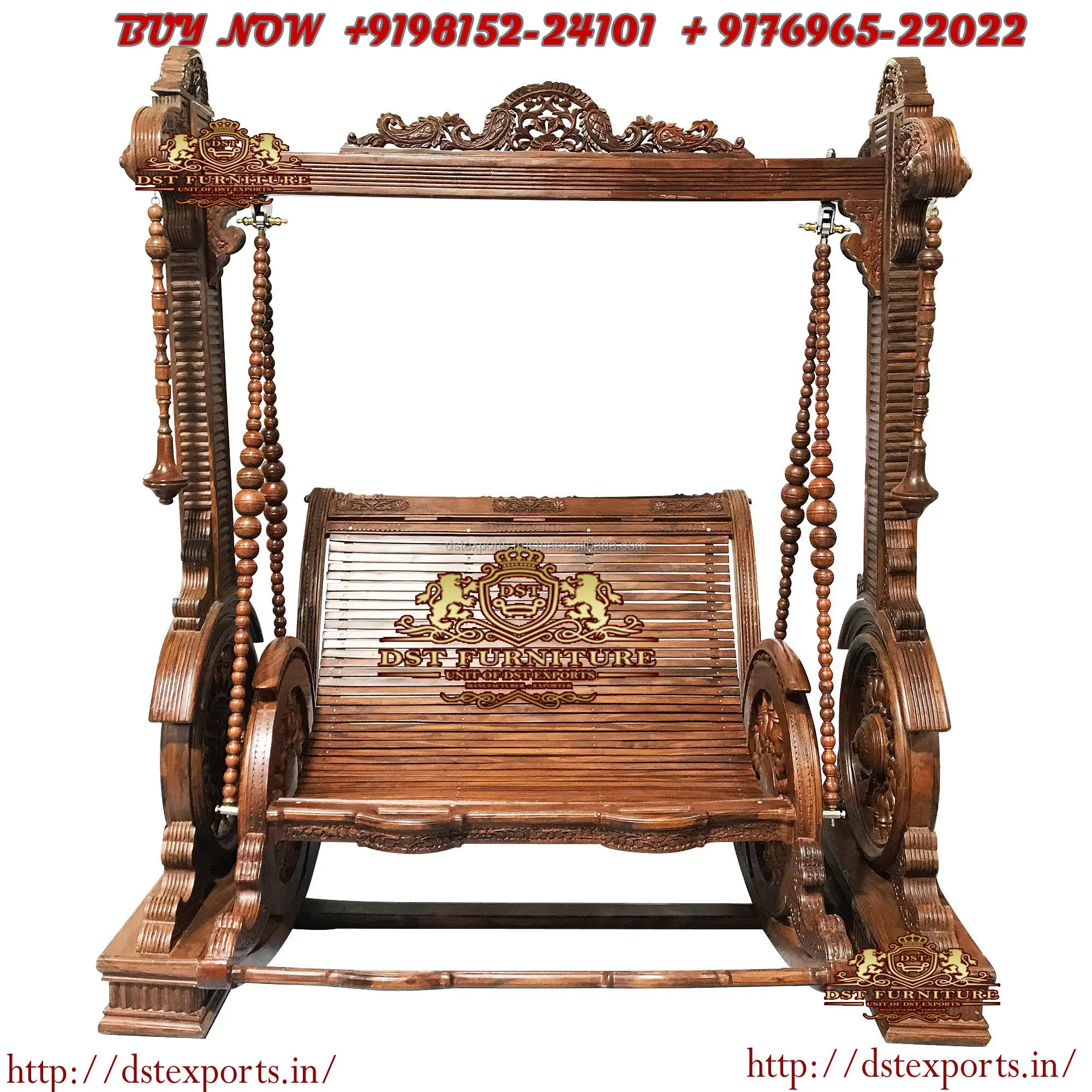 Тяжелые Резные качели Maharaja для дома королевский дизайн резные деревянные эксклюзивные индийские ручной работы Jhula