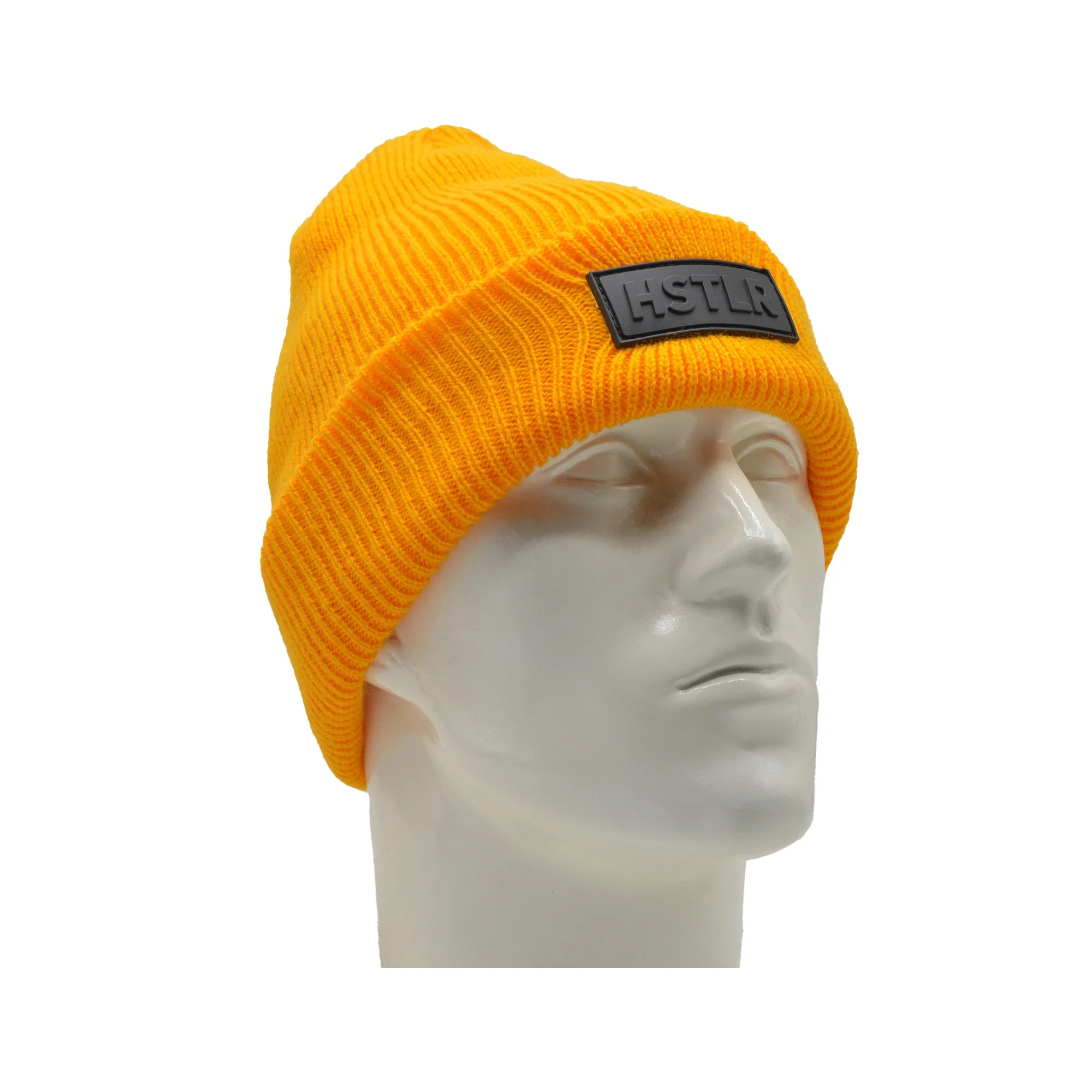 Custom Ribbed Cuff Beanies Unisex Yellow Beanie Cap Winter Arrivals Hot Selling Premium Quality Beanies