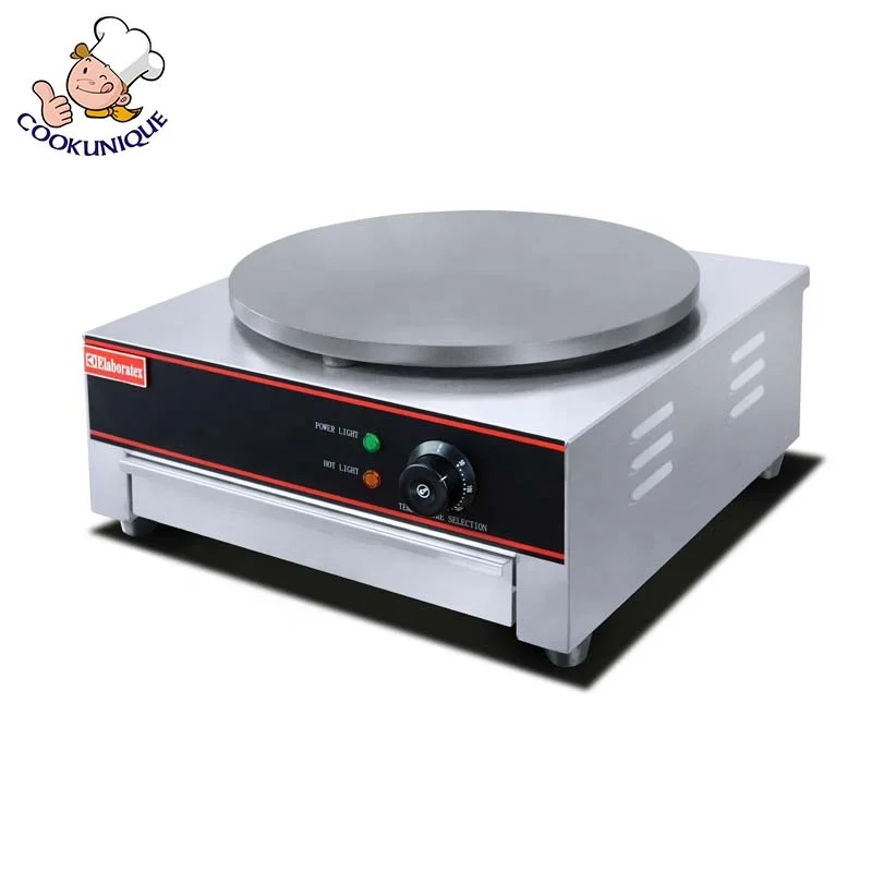 
China Factory Single Plate 45cm Electric Crepe Machine Commercial Electric Crepe Maker For Thin Pancake Making 