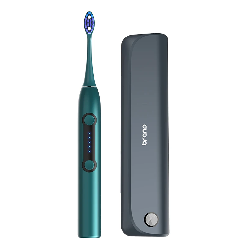 Custom Sonic Toothbrush Wireless Charing+uvc-led Sterilization Travel Case Electric Toothbrush Adult IPX7 Soft TYPE-C English