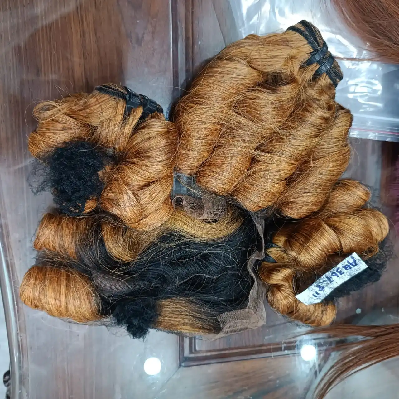 Best Price 100% Real Image Real Unprocessed Human Hair Fumi Curly Bulk Hair Can Customize All Color All Style For Black Women